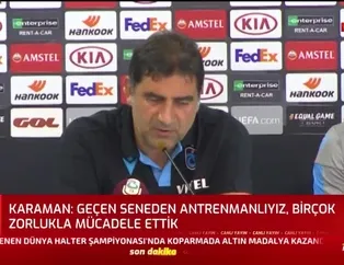Ünal Karaman'dan sakatlık açıklaması!