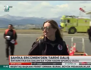 Şahika Ercümen'den tarihi dalış