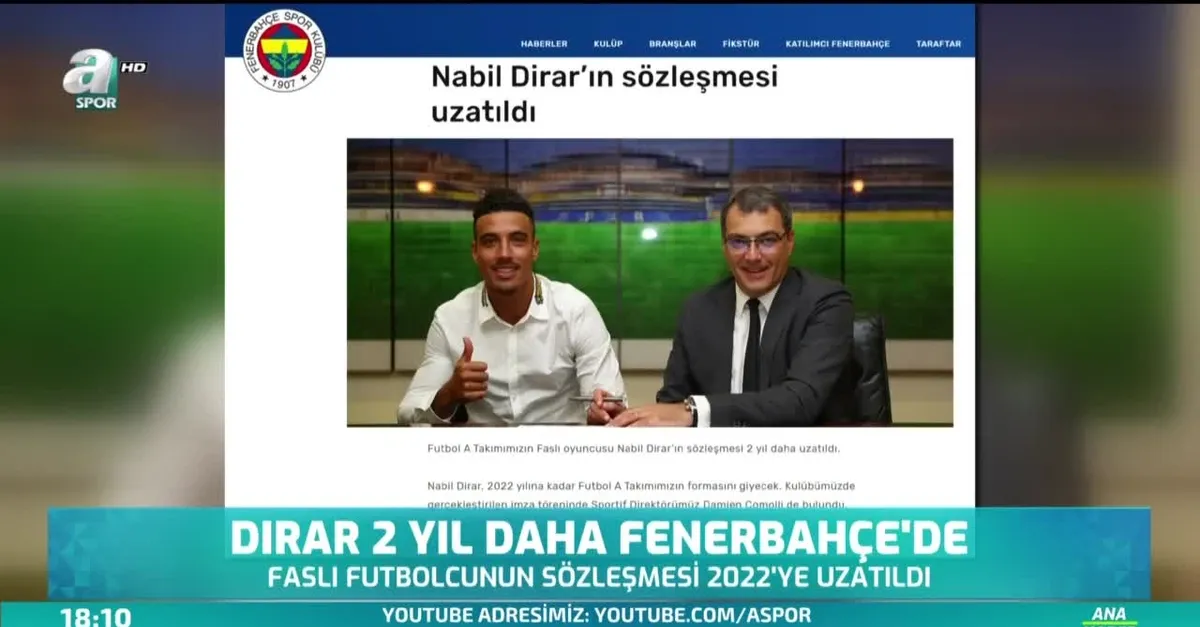 Dirar 2 yıl daha Fenerbahçe'de