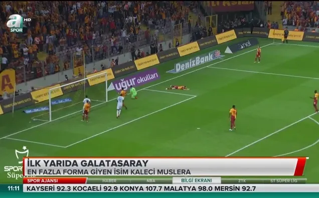 İlk yarıda Galatasaray