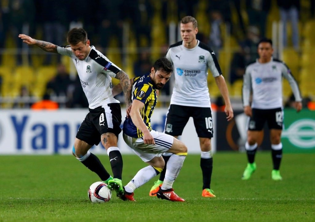 Fenerbahçe-Krasnodar karşılaşmasından kareler