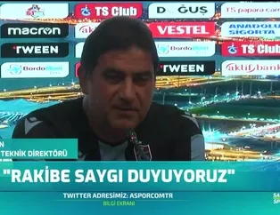 Ünal Karaman: "Rakibe saygı duyuyoruz"