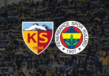 Kayseri-F.Bahçe maçı öncesi seyirci kararı!