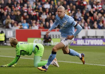 M. City Haaland'la güldü!