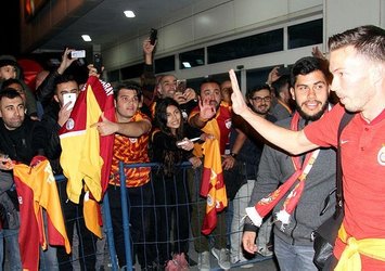 Galatasaray'a Kayseri'de coşkulu karşılama