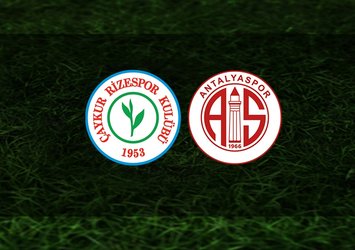 Çaykur Rizespor - Antalyaspor | CANLI