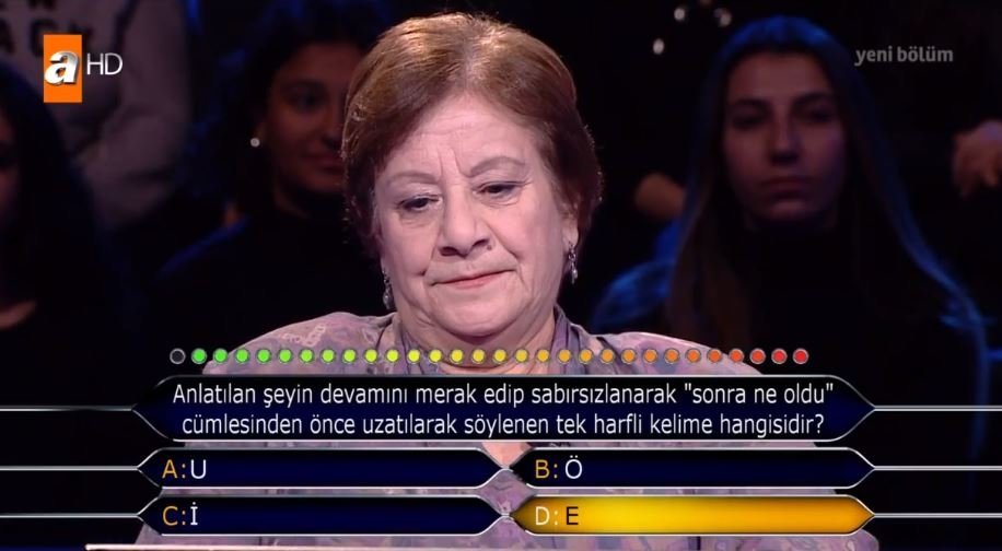 Kim Milyoner Olmak İster 788. son bölüm soru ve cevapları 26 Kasım 2018