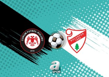 Çorum FK-Boluspor maçı saat kaçta?