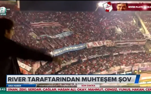 River taraftarından muhteşem şov