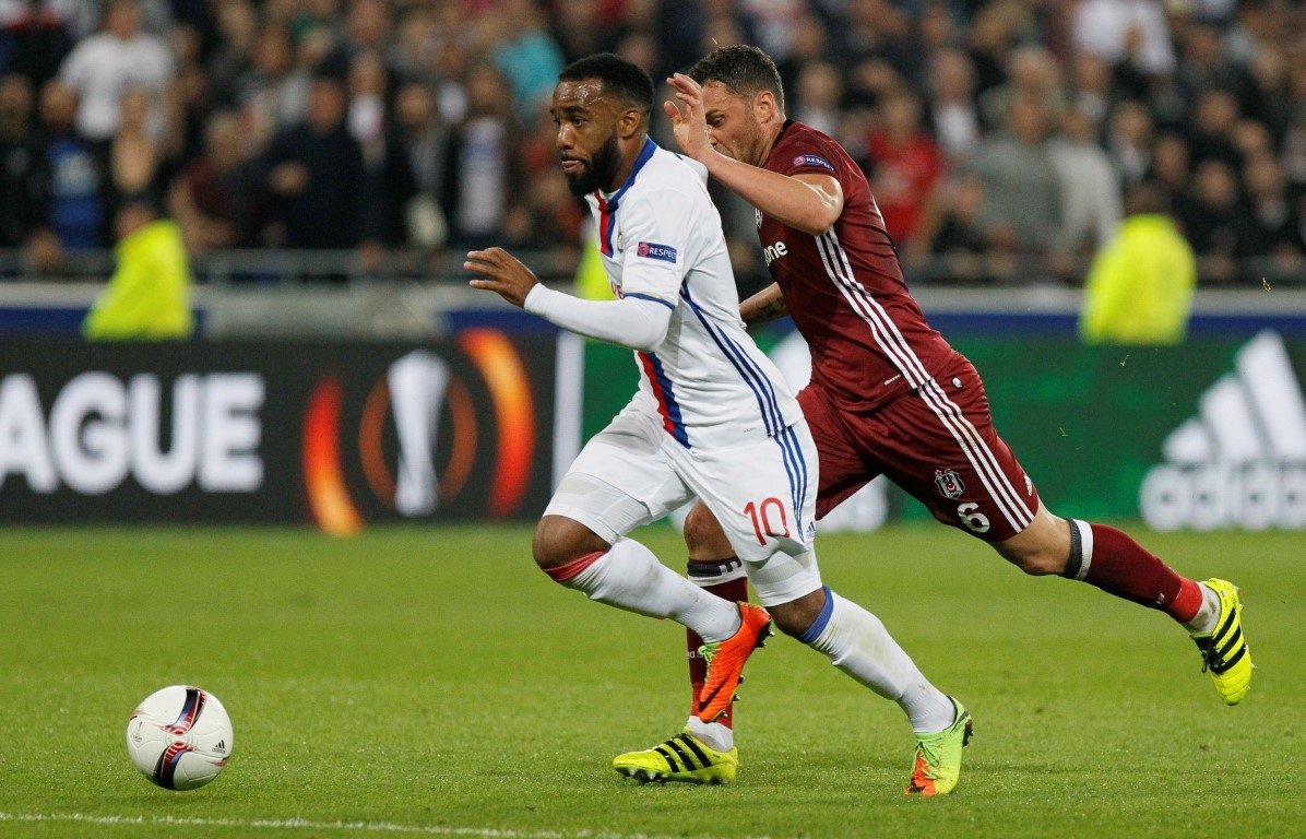 Olympique Lyon - Beşiktaş maçından kareler