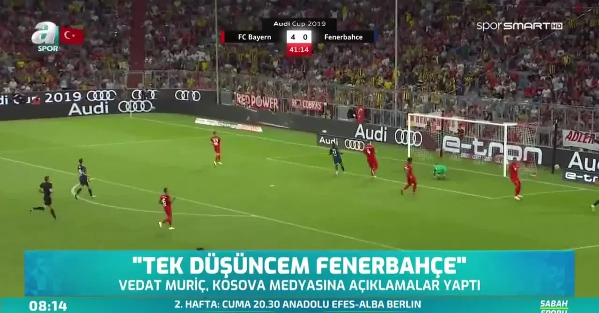 Vedat Muriç: Tek düşüncem Fenerbahçe