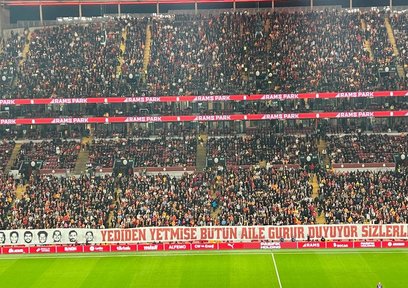 G.Saray taraftarından Lucas Torreira’ya özel pankart!